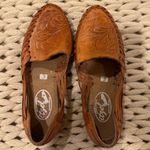 Engraved Mexican Floral Huarache Brown Size 6 Photo 0