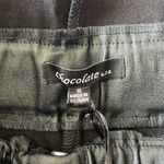 Chocolate USA Women’s paper bag faux leather shorts in black size Small Photo 6