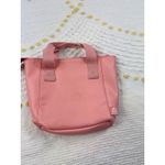 Reebok  Mini Tote Bag Purse Salmon Pink Faux Leather Small‎ Handbag Photo 2