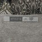 Athleta Dress Womens XXS Gray Brown Hot Creek Burnout Ruched Casual Commute Photo 5