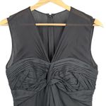 3.1 Phillip Lim  Cocktail Dress Black Silk Sleeveless Sheath Pleated‎ Bodice Sz 4 Photo 1
