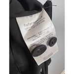 Reformation NWT  Tate Linen Top‎ Black Halter Size 10 Button Front Photo 9