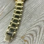 Juicy Couture  Watch Bracelet Women Gold Tone Black Dial Faceted Crystal face Photo 9
