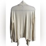 Lucky Brand Lucky‎ Brand Ivory Draped Ribbed Flowy Cardigan- Size Small Photo 1