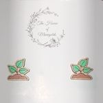 Plant Garden Spring Wooden Hand Painted Boho Earrings Photo 1