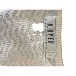 A Byer A. Byer White Knitted Long Sleeve Button Up Cropped Cardigan Size L Photo 3