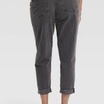 Isabel Maternity Women Over belly Boyfriend Jeans Sz. 16 Gray Frayed Hem Comfort Photo 2