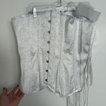 Source Unknown Elegant White Lace-Up Corset Size 36 NWT Photo 5