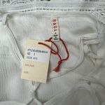 Raga  ANTHROPOLOGIE Small White Rayon Lace Trim Santa Clarita Boxy Flowy Boho Top Photo 4