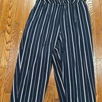 ECI  Navy and White Striped Jumpsuit Photo 0