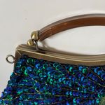 Elegant Green and Blue Sequin Clutch Size OS Photo 2