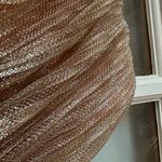 Anthropologie  Maeve Rose Gold Shimmer Ruffled Metallic Tube Top Plus Size 3X Photo 7