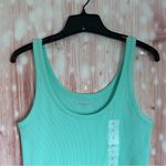 Old Navy  Mint Green First-Layer Ribbed Scoop-Neck Tank Top Photo 3
