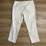 Cache  White Denim Stretch Cropped Jeans Size 14‎ Photo 10