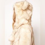 ASOS Faux Fur Coat with Teddy Ears - Cream Photo 1