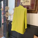 IC Collection Lime Ribbed Single Button Asymmetrical Jacket Photo 8