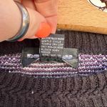 Vintage 90s blue purple teal black argyle pattern crewneck sweater MEDIUM Photo 4