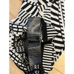 Bebe Bodycon Strapless Black white Geometric XS zip top dress New W/tags Photo 7