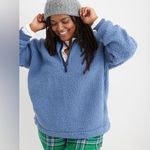 Aerie  Sherpa oversized quarter zip sweater Photo 0