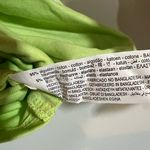 ZARA  neon green ruched tank top Photo 2