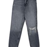 ZARA Wide Leg High Rise Vintage Distressed Cropped Jeans 2 Rinsed Black #3900 Photo 12