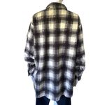 Eddie Bauer  Women's Black and Cream Microfleece Shirt Jacket L Photo 2