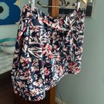 st. john's bay  Active Plus Size Athletic Skort w/ Tie Belt, Blue Floral Print 2X Photo 2