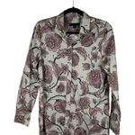 Burberry Prorsum Silk Blend Floral Hidden Button Blouse Women's 38 US 4 Photo 0