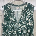 Sundry  for Evereve Every Day Dress Size 1 S Green White Tropical Vacation Resort Photo 2