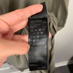 All Saints Small Riviera Midi Dress Ruch Asymmetrical Olive Green Photo 5