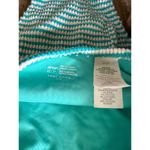 Aerie High Cut cheeky ribbed blue white bikini bottom XS swimsuit summer Photo 3