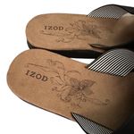 IZOD Women's Alyssa Sandals Slides Slip-on Black Size 9 Photo 4