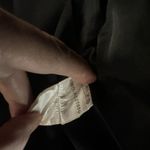 Vtg RoccoBarocco Women's 40 Ruffled Bolero Long Sleeve Black Gold Velvet Jacket Size M Photo 5