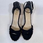 Circus by Sam Edelman Sam Edelman Circus Black Suede Espadrille Wedge Sandals Womens 9.5 Beachy Summer Photo 6