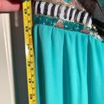 Strapless Sequin Mint Green Dress Mardi Gras Size L Photo 2