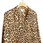 Kate Spade  New York Leopard Print Button Down Blouse Top Shirt Photo 3
