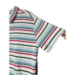 ZARA  Striped‎ Jacquard Knit Button Front Shirt Size Medium Photo 1