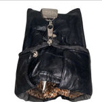 Pursfection Purse Organizer with RFID Technology Black with Leopard Interior Photo 2