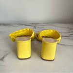 Yellow Braided Block Heeled Sandals Womens EUR Size 36 US Size 5.5 Photo 3