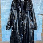VIVIENNE HU VHNY VINYL TRENCH COAT IN BLACK SIZE 8 Photo 9
