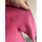 Soft Surroundings Women's Pink Textured 3/4 Sleeve Pullover Sweater Small 0142 Photo 3