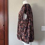 Halogen  Abstract Print V-Neck Pink Black Blouse XXL Photo 5