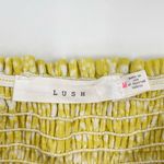 Lush Clothing Lush Womens Yellow Smocked Off Shoulder‎ Spring Demure Summer Top Medium Photo 3