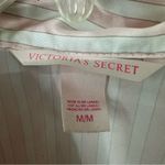 Victoria's Secret Victoria’s Secret Glazed Satin Long Pajama Set Striped Medium Pink Photo 6