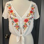 Forever 21 Floral Embroidery Festival Cottagecore Women’s Crop Top Photo 1