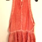 Free People  Orange Loose Tunic gathered Bottom XS Photo 7