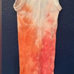 RE/DONE REDONE Tie-Dye Print Scoop Women’s White/Reddish Orange Tank Top Size X Small Photo 8