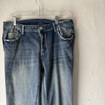 Embroidered Horse Jeans Western XL Mid Rise Stretch‎ Denim Straight Leg Pockets Blue Size 32 Photo 2