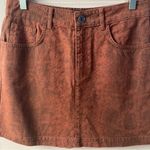 BDG Rust Snake Print Denim Mini Skirt Photo 9