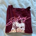 Old Navy Maroon Britney Spears Crop T shirt Photo 5